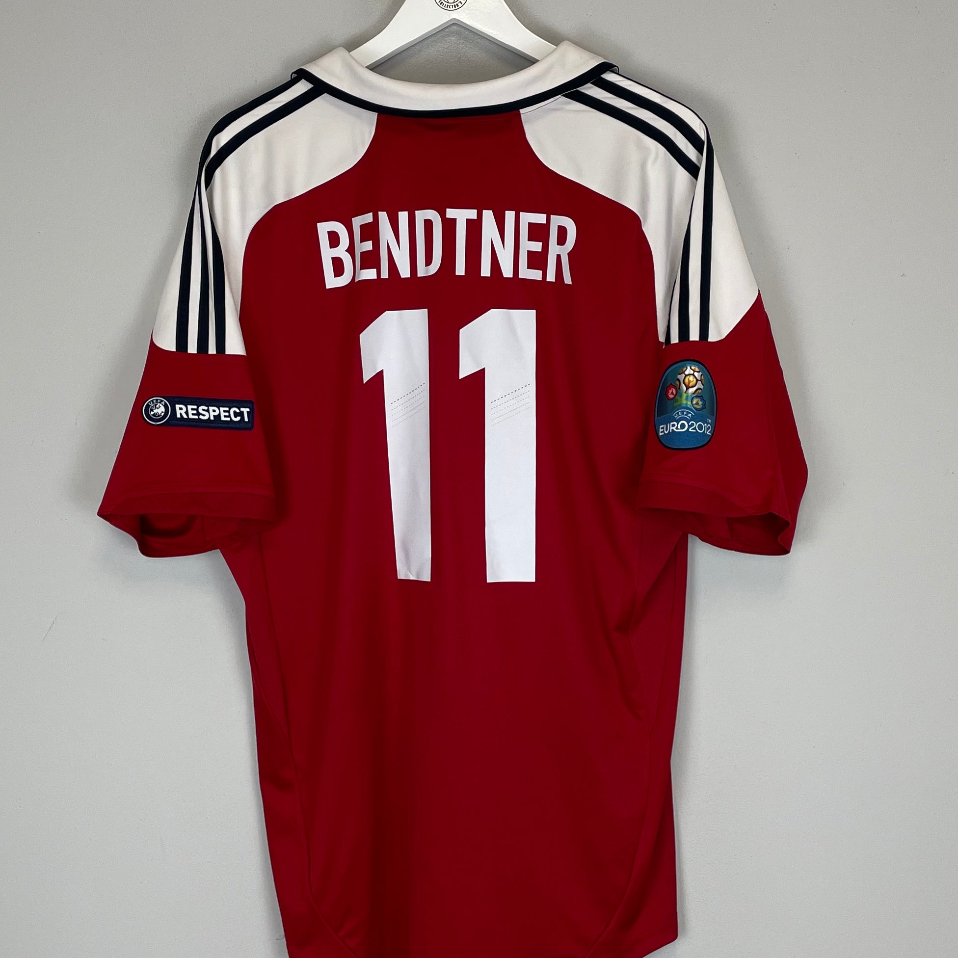 Buy 2012/13 DENMARK BENDTNER 11 HOME SHIRT (XL) ADIDAS ~ Free worldwide shipping ~ Authentic Vintage Football Shirts from Cult Kits