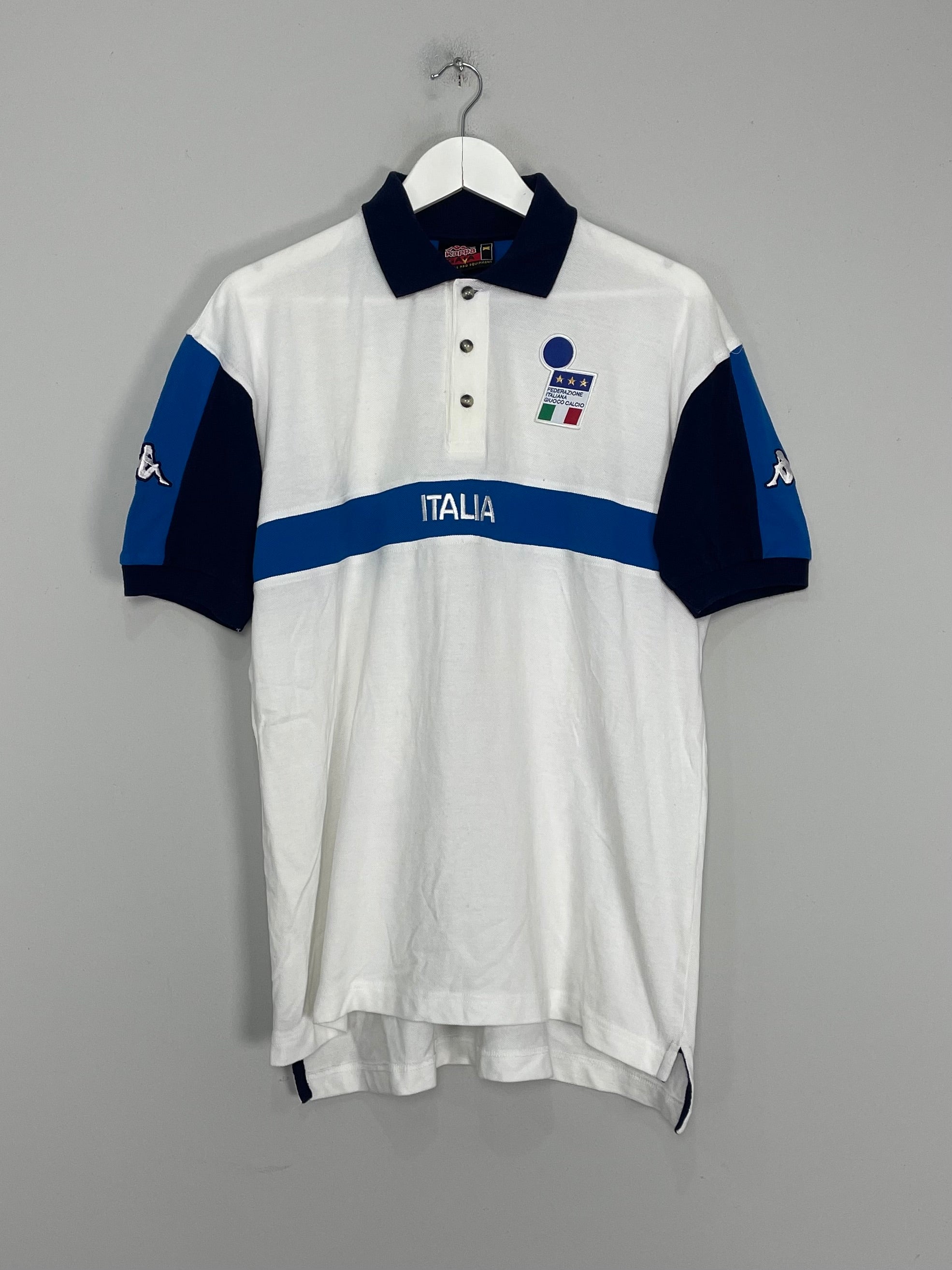 Shop 1999/00 ITALY POLO SHIRT (XL) KAPPA, classic football shirts, vintage football shirts & retro soccer jerseys at Cult Kits