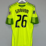 2009/10 SEATTLE SOUNDERS GRAHAM #26 *MATCH WORN vs MANCHESTER UNITED* THIRD SHIRT (XL) ADIDAS