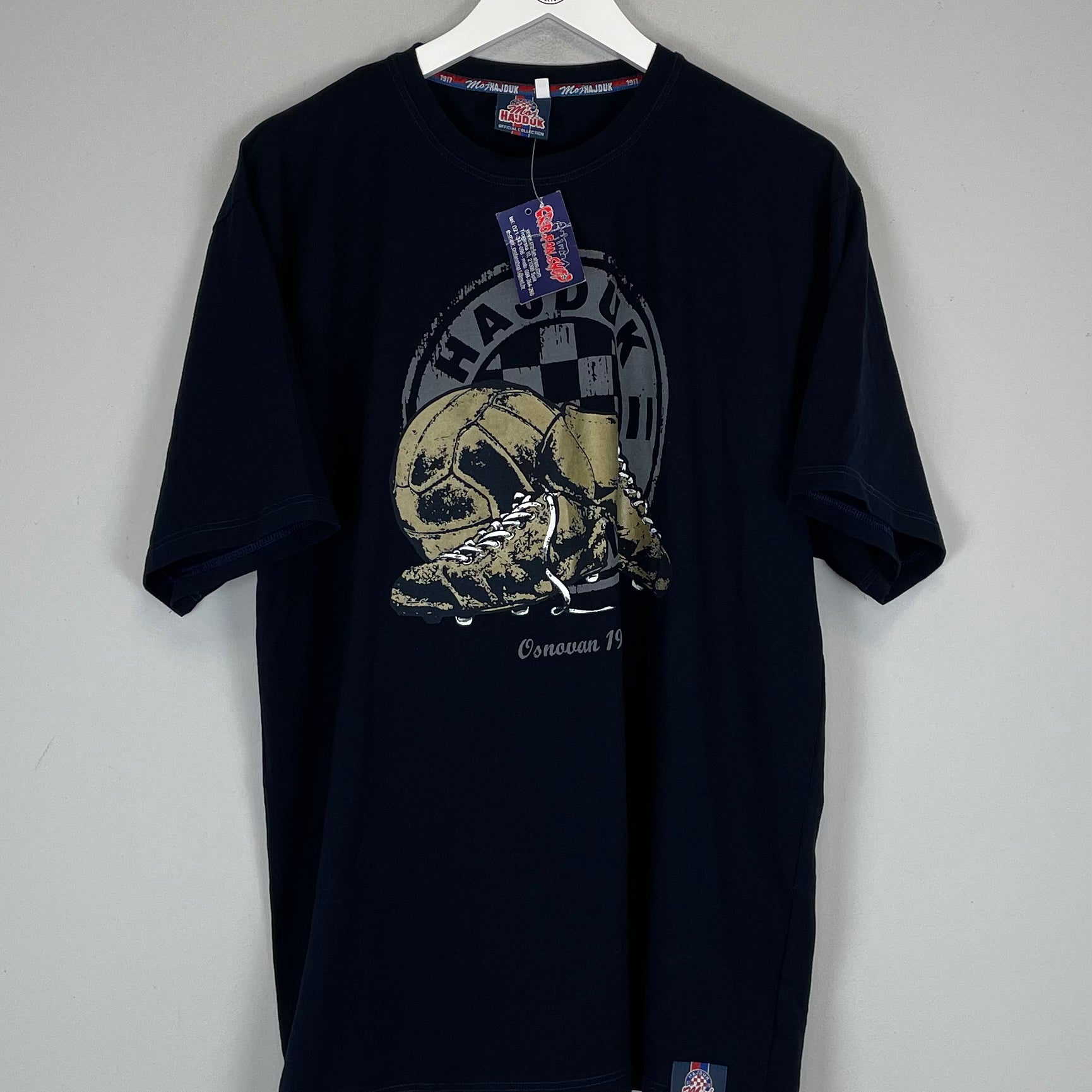 Shop HAJDUK SPILT *BNWT* T-SHIRT (XL) OM, classic football shirts, vintage football shirts & retro soccer jerseys at Cult Kits