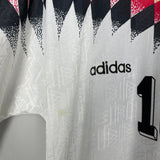 Shop 1994/96 GERMANY MATTHAUS #10 HOME SHIRT (L) ADIDAS, classic football shirts, vintage football shirts & retro soccer jerseys at Cult Kits