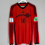 Shop 2014/15 MEXICO J.HERNANDEZ #14 L/S AWAY SHIRT (L) ADIDAS, classic football shirts, vintage football shirts & retro soccer jerseys at Cult Kits