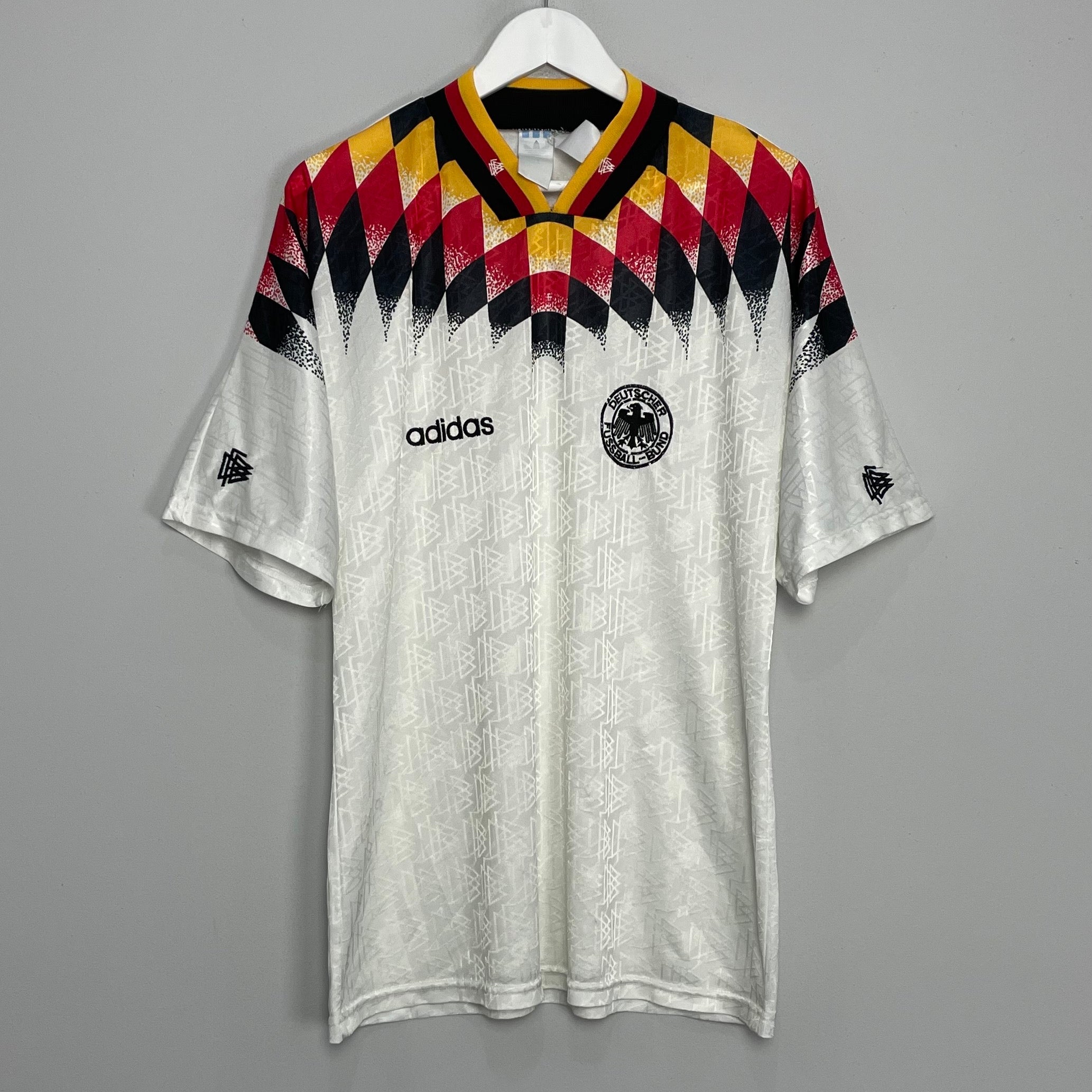 Shop 1994/96 GERMANY HOME SHIRT (L) ADIDAS, classic football shirts, vintage football shirts & retro soccer jerseys at Cult Kits