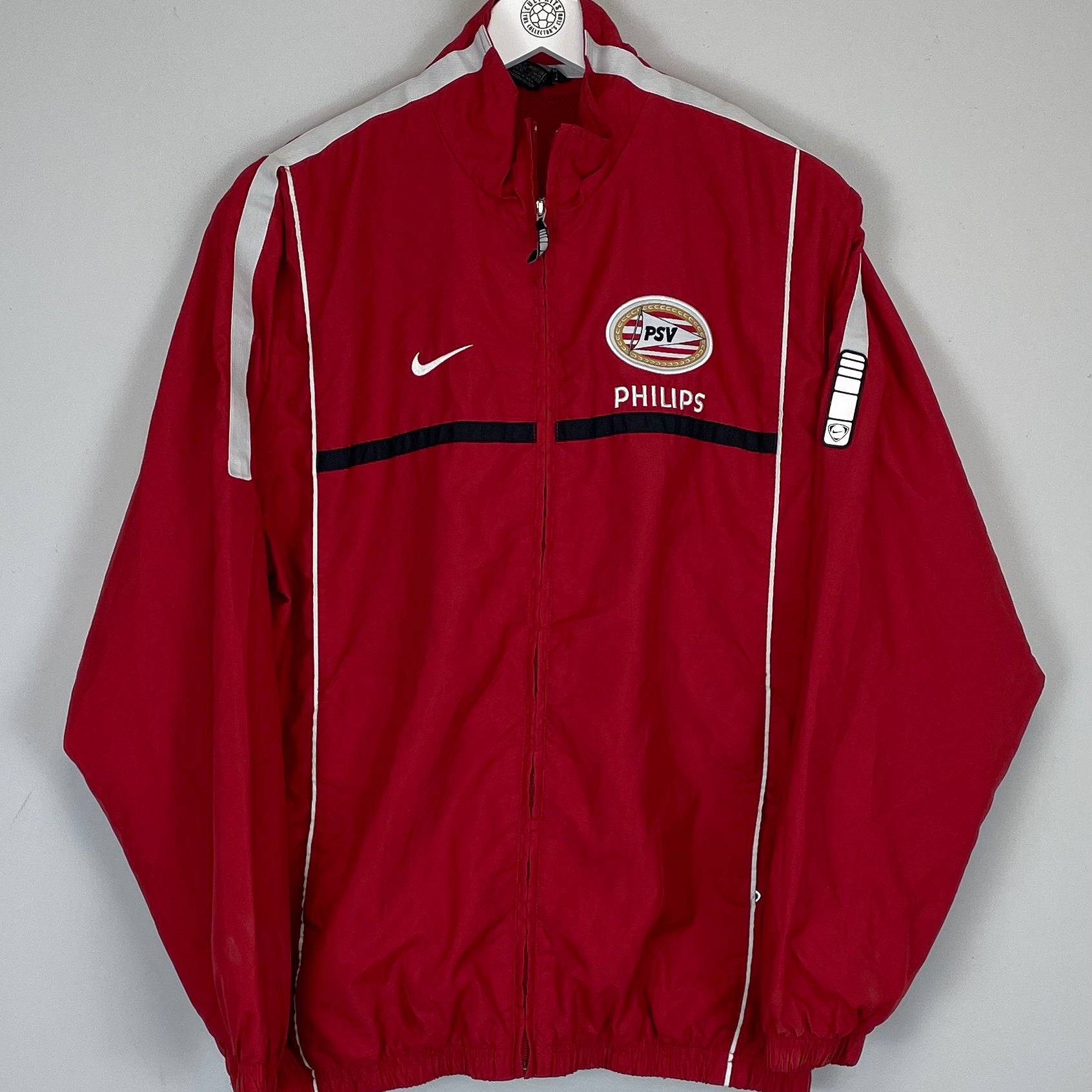 Shop 2002/03 PSV TRACK JACKET (M) NIKE, classic football shirts, vintage football shirts & retro soccer jerseys at Cult Kits