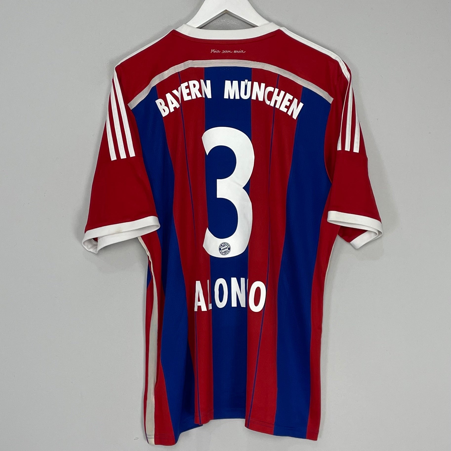 Shop 2014/15 BAYERN MUNICH ALONSO #3 HOME SHIRT (XL) ADIDAS, classic football shirts, vintage football shirts & retro soccer jerseys at Cult Kits