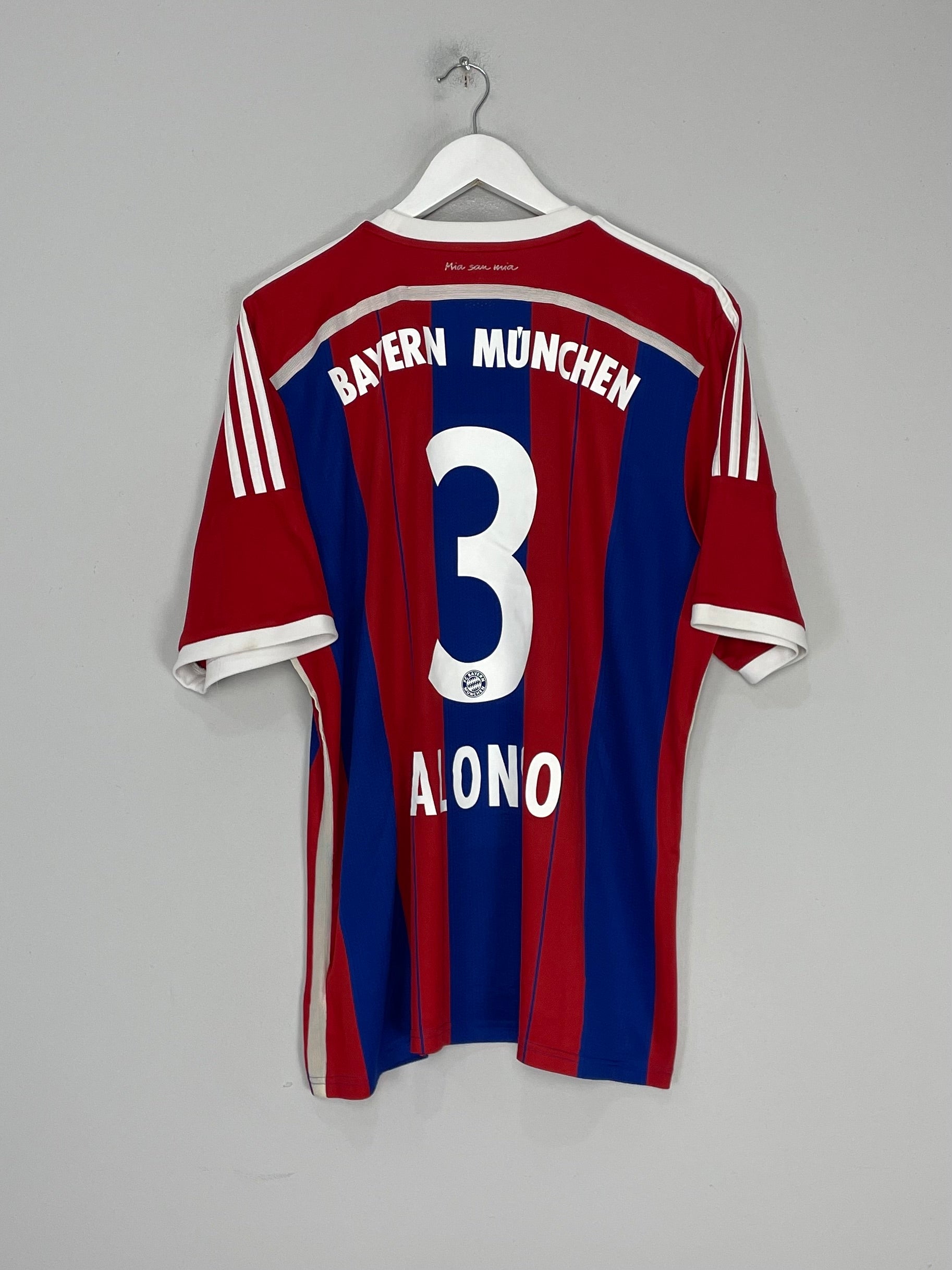 Shop 2014/15 BAYERN MUNICH ALONSO #3 HOME SHIRT (XL) ADIDAS, classic football shirts, vintage football shirts & retro soccer jerseys at Cult Kits