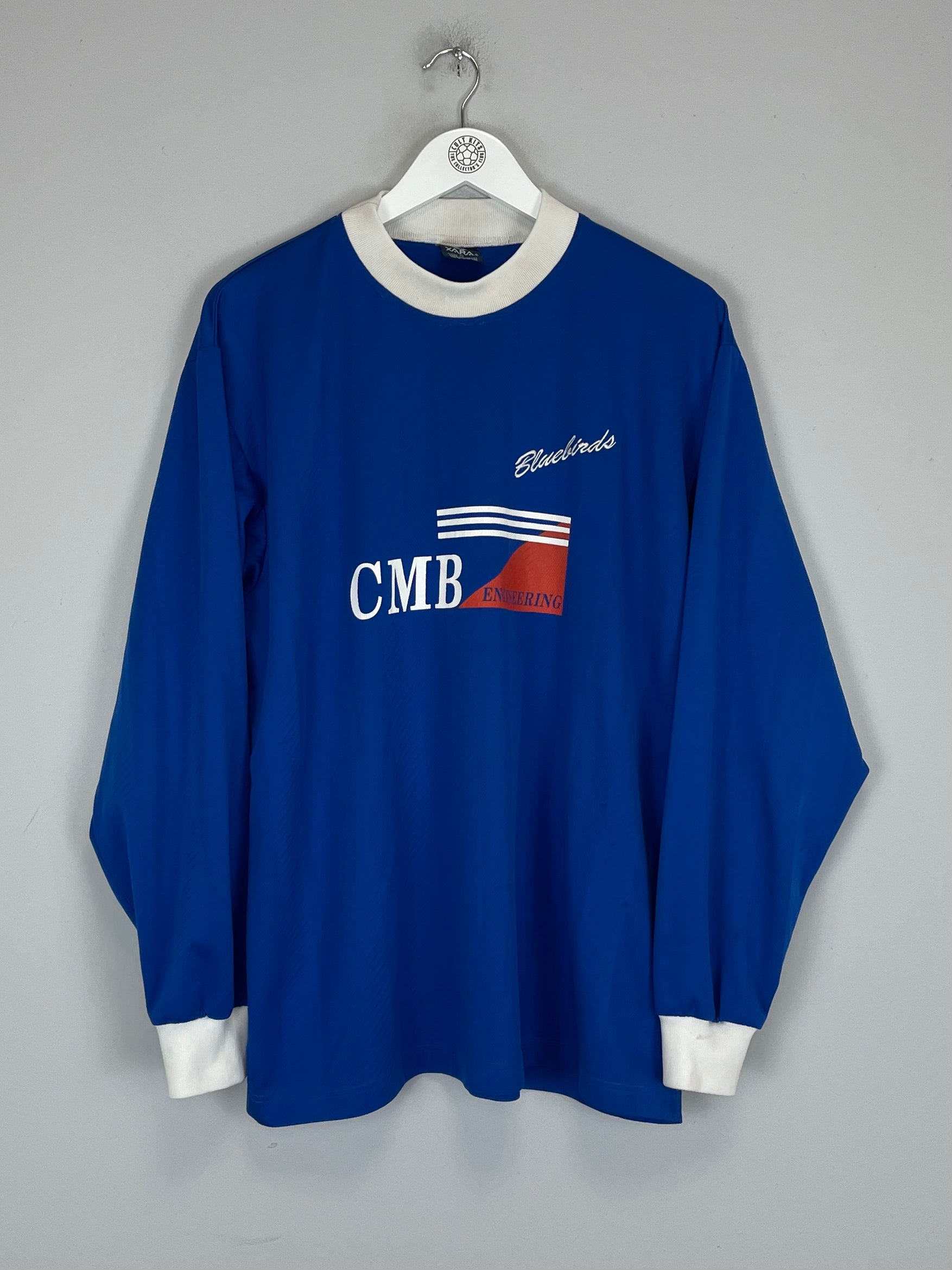 Shop 1998/99 CARDIFF CITY L/S CUP HOME SHIRT (XL) XARA, classic football shirts, vintage football shirts & retro soccer jerseys at Cult Kits