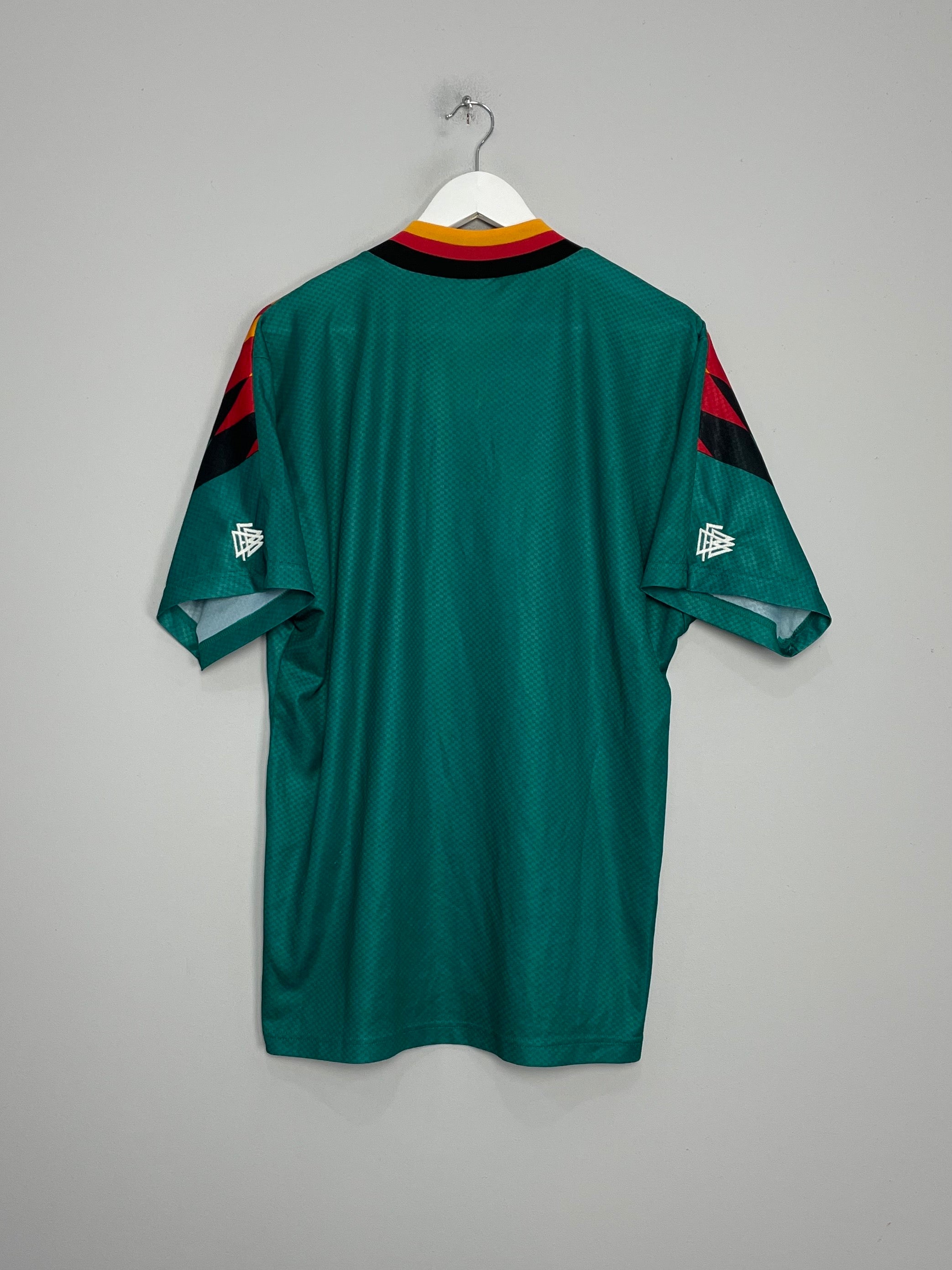 Shop 1994/96 GERMANY AWAY SHIRT (L) ADIDAS, classic football shirts, vintage football shirts & retro soccer jerseys at Cult Kits