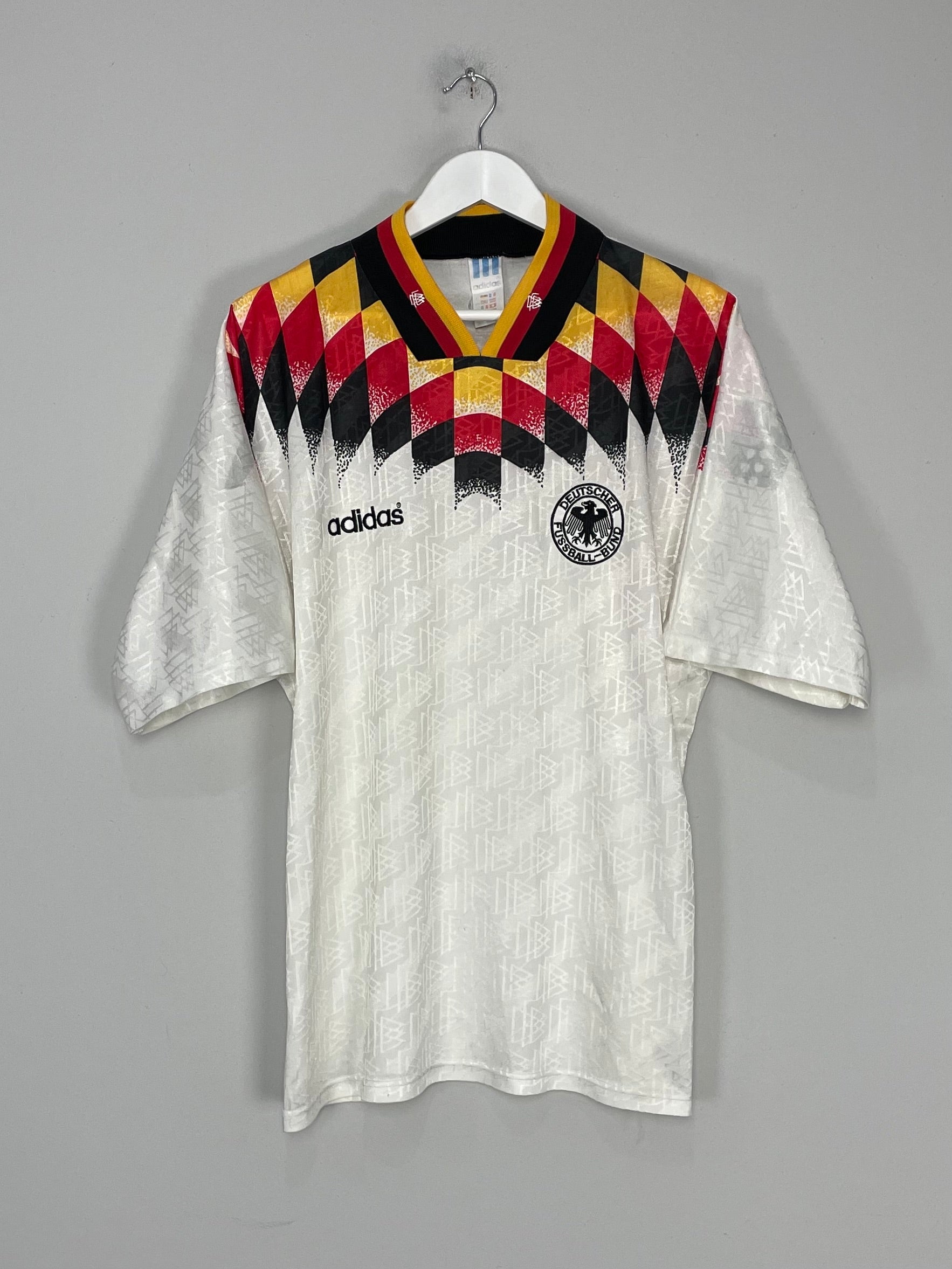 Shop 1994/96 GERMANY HOME SHIRT (L) ADIDAS, classic football shirts, vintage football shirts & retro soccer jerseys at Cult Kits