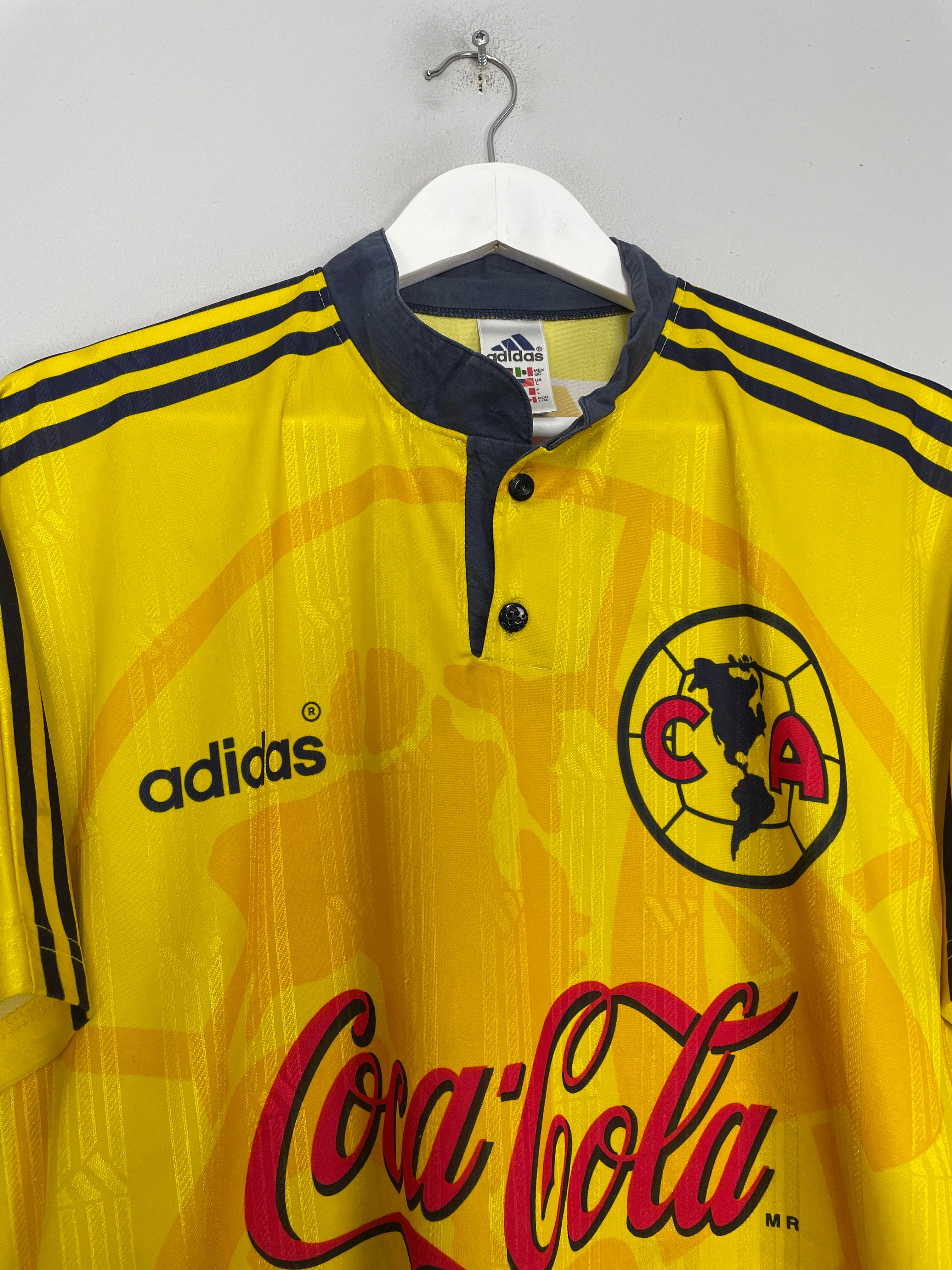Shop 1996/98 CLUB AMERICA HOME SHIRT (L) ADIDAS, classic football shirts, vintage football shirts & retro soccer jerseys at Cult Kits
