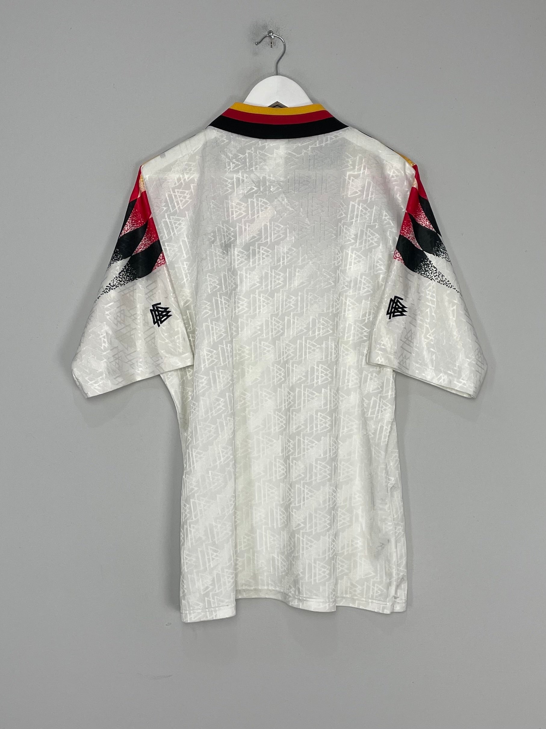 Shop 1994/96 GERMANY HOME SHIRT (L) ADIDAS, classic football shirts, vintage football shirts & retro soccer jerseys at Cult Kits