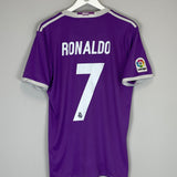 2016/17 REAL MADRID RONALDO #7 AWAY SHIRT (M) ADIDAS