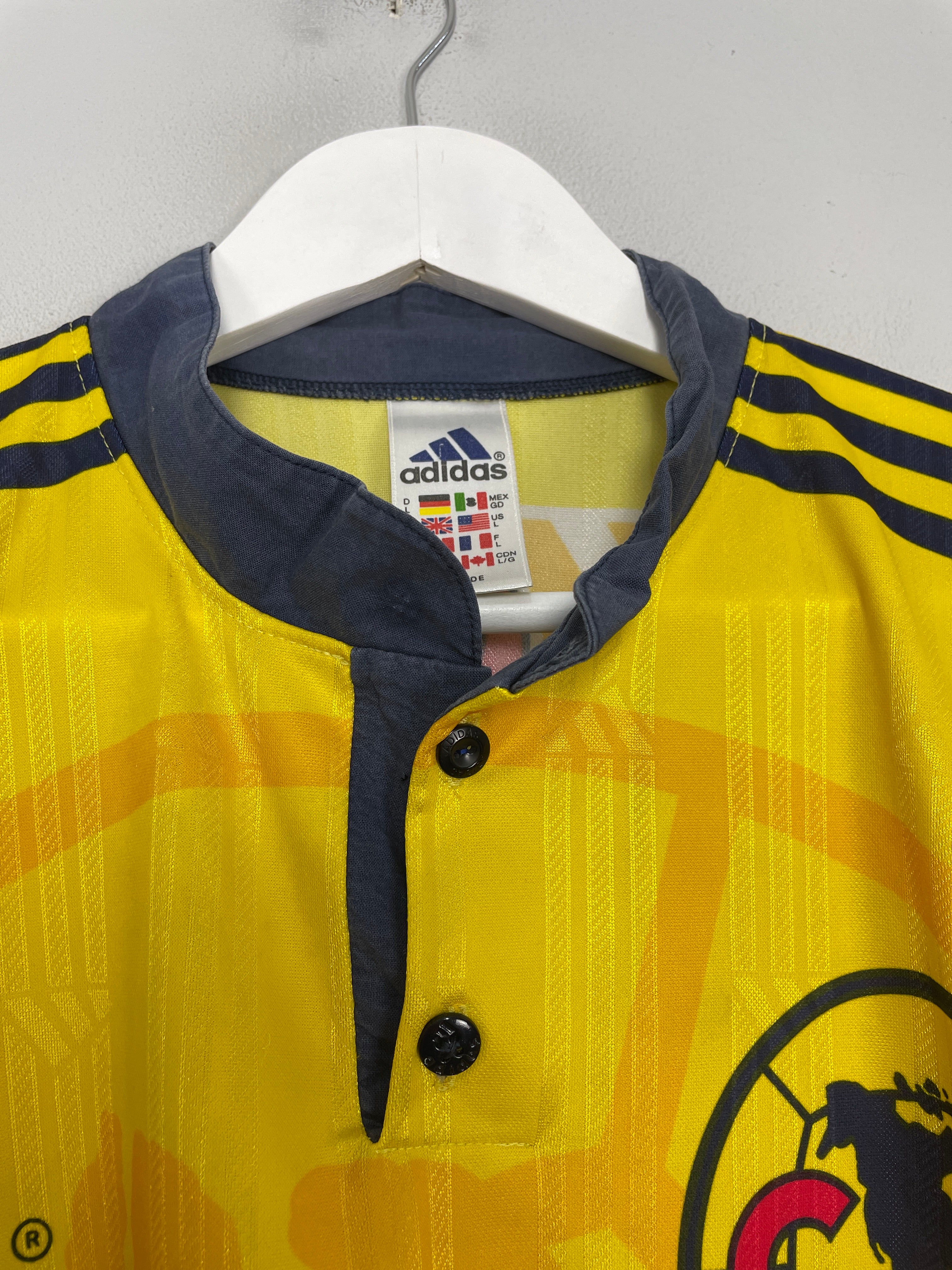 Shop 1996/98 CLUB AMERICA HOME SHIRT (L) ADIDAS, classic football shirts, vintage football shirts & retro soccer jerseys at Cult Kits