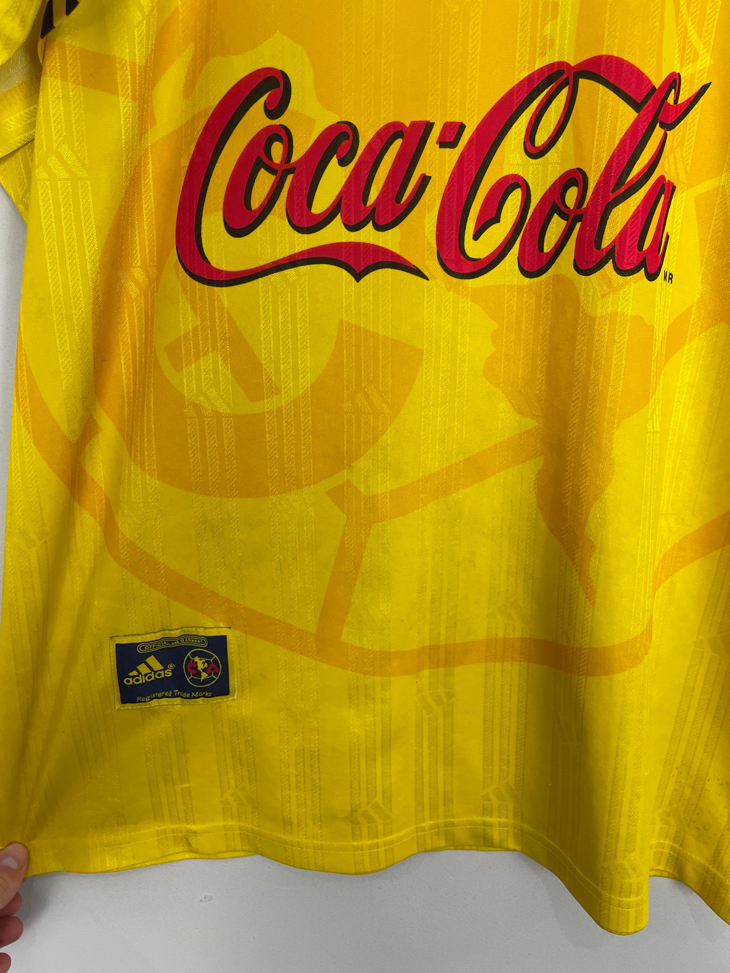 Shop 1996/98 CLUB AMERICA HOME SHIRT (L) ADIDAS, classic football shirts, vintage football shirts & retro soccer jerseys at Cult Kits