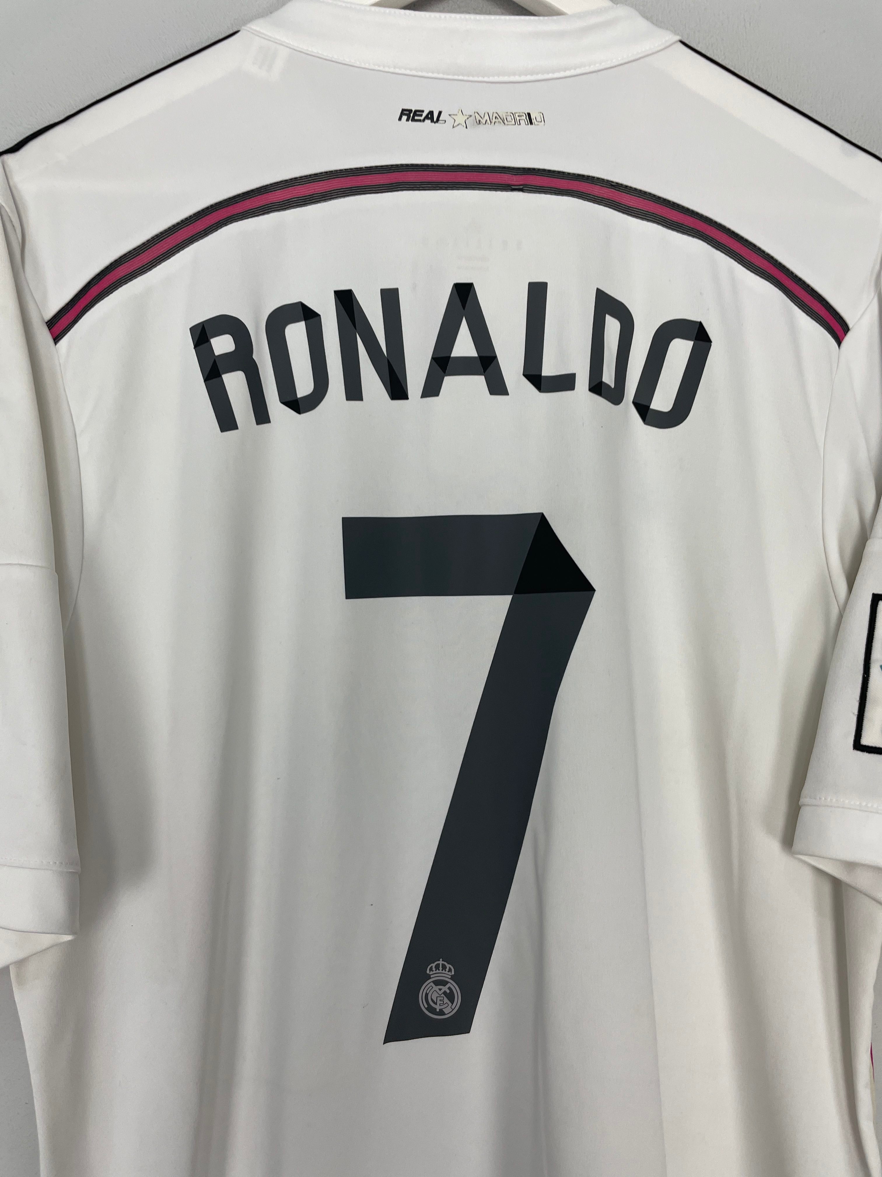 Shop 2014/15 REAL MADRID RONALDO #7 HOME SHIRT (XL) ADIDAS, classic football shirts, vintage football shirts & retro soccer jerseys at Cult Kits