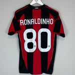 Buy 2010/11 AC MILAN RONALDINHO 80 HOME SHIRT (S) ADIDAS ~ Free worldwide shipping ~ Authentic Vintage Football Shirts from Cult Kits