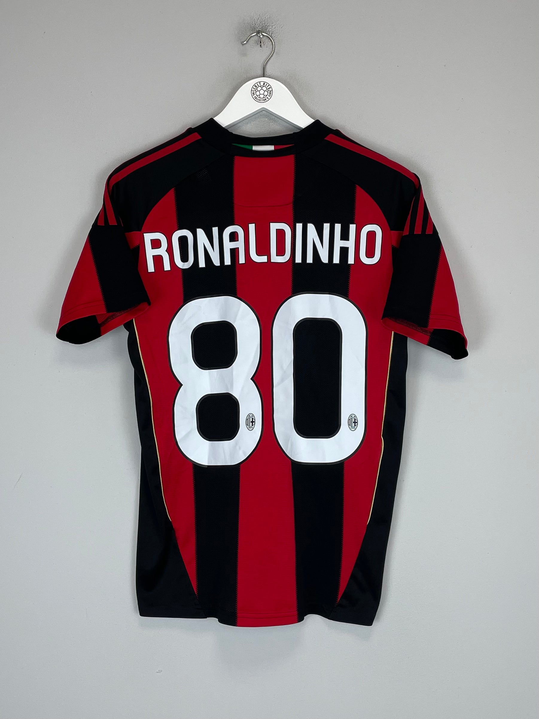 Buy 2010/11 AC MILAN RONALDINHO 80 HOME SHIRT (S) ADIDAS ~ Free worldwide shipping ~ Authentic Vintage Football Shirts from Cult Kits