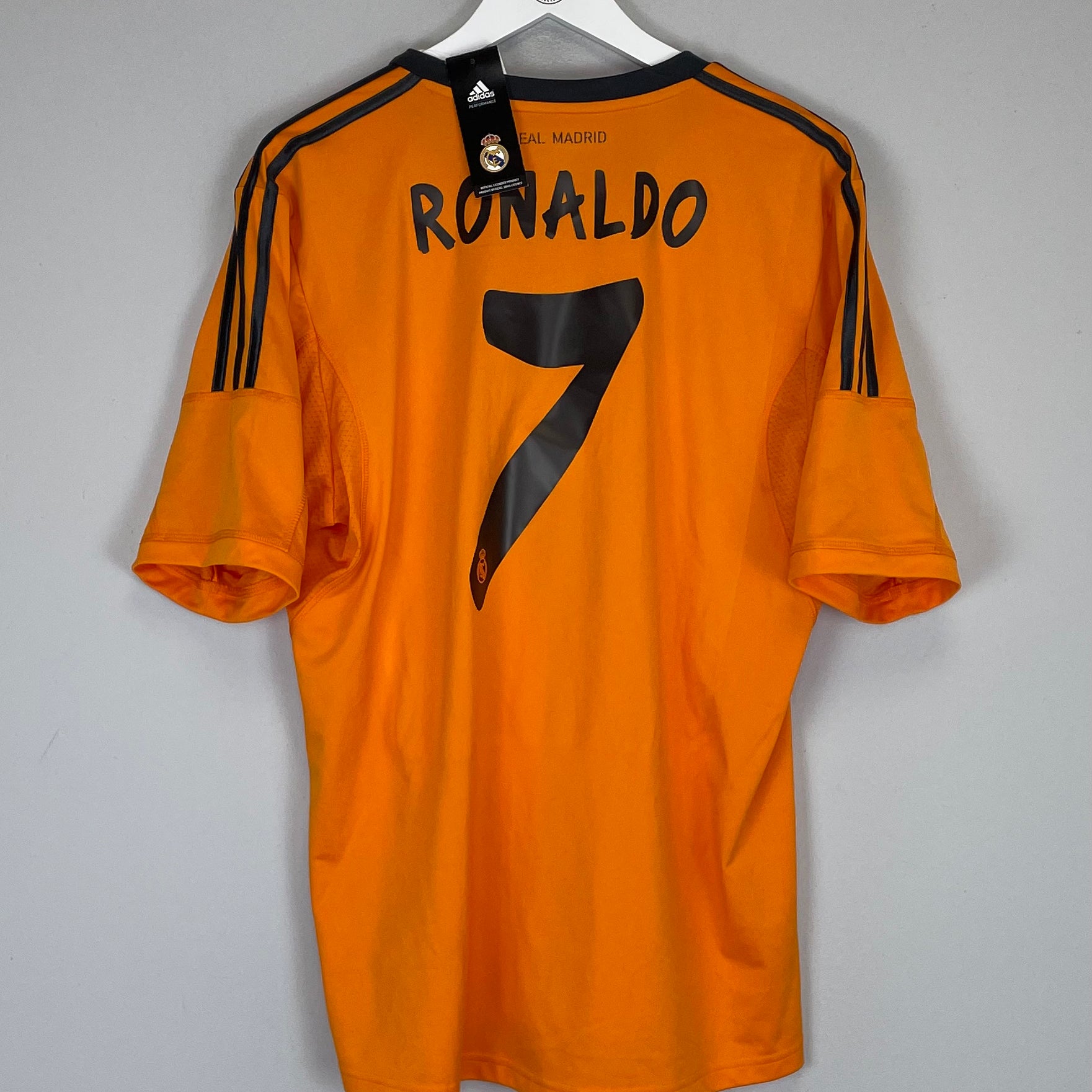 Shop 2013/14 REAL MADRID RONALDO #7 BNWT** THIRD SHIRT (L) ADIDAS, classic football shirts, vintage football shirts & retro soccer jerseys at Cult Kits