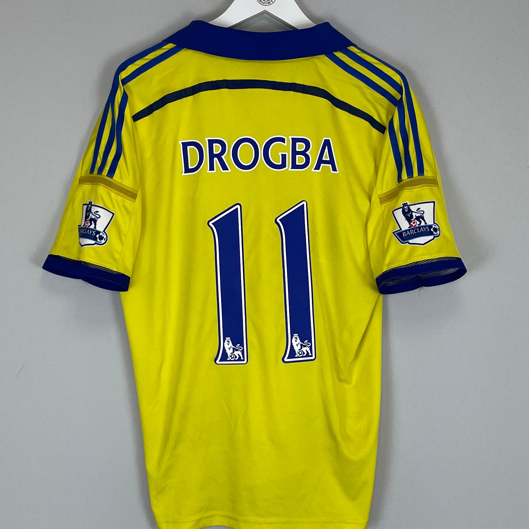 Shop 2014/15 CHELSEA DROGBA #11 AWAY SHIRT (M) ADIDAS, classic football shirts, vintage football shirts & retro soccer jerseys at Cult Kits