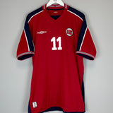 2003/04 NORWAY RIISE #11 HOME SHIRT (XL) UMBRO