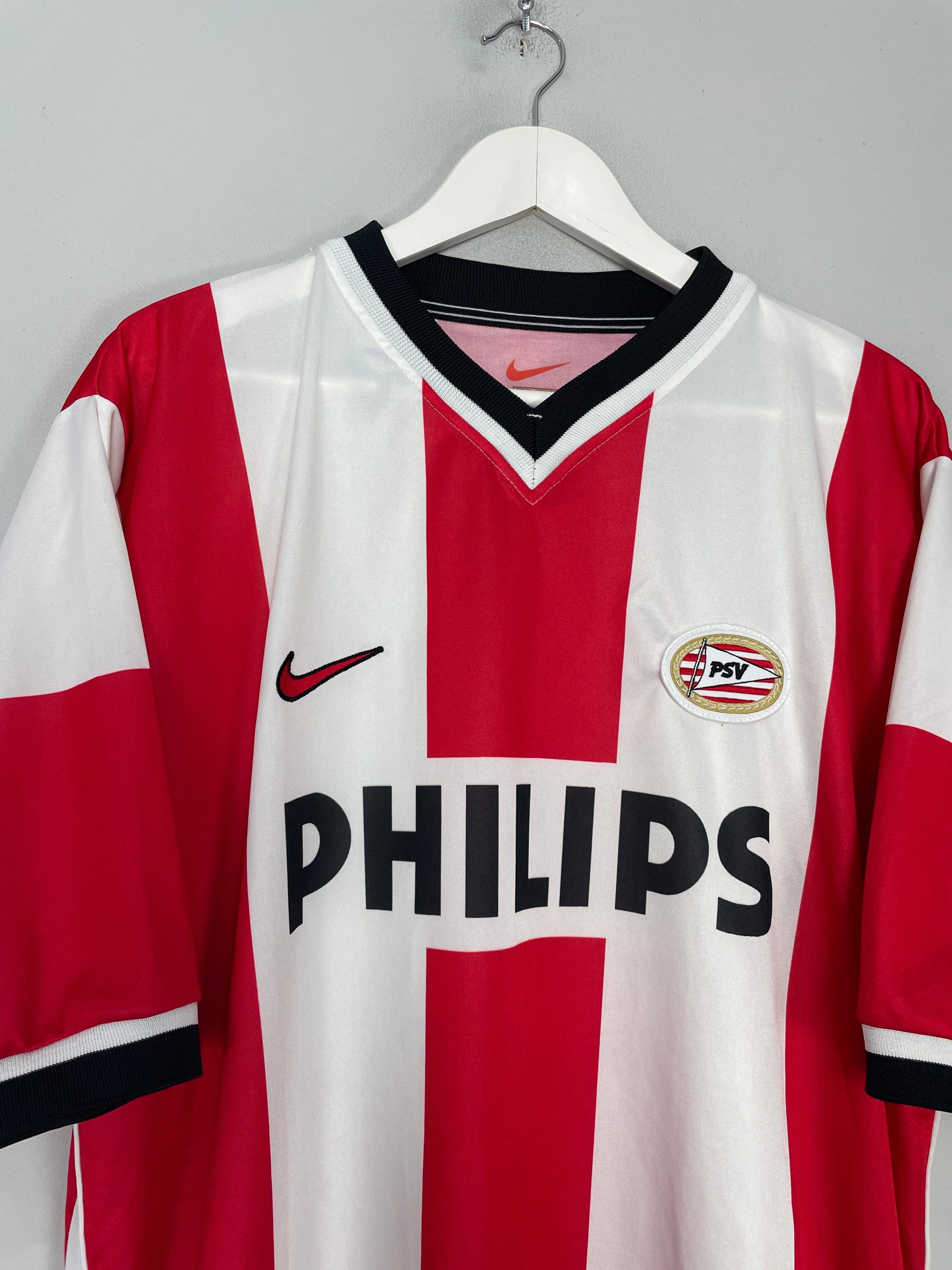 Shop 1998/00 PSV HOME SHIRT (XL) NIKE, classic football shirts, vintage football shirts & retro soccer jerseys at Cult Kits