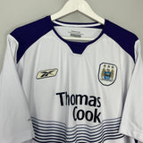 Shop 2004/05 MANCHESTER CITY AWAY SHIRT (XL) REEBOK, classic football shirts, vintage football shirts & retro soccer jerseys at Cult Kits
