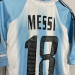 Shop 2004/05 ARGENTINA MESSI #18 HOME SHIRT (M) ADIDAS, classic football shirts, vintage football shirts & retro soccer jerseys at Cult Kits