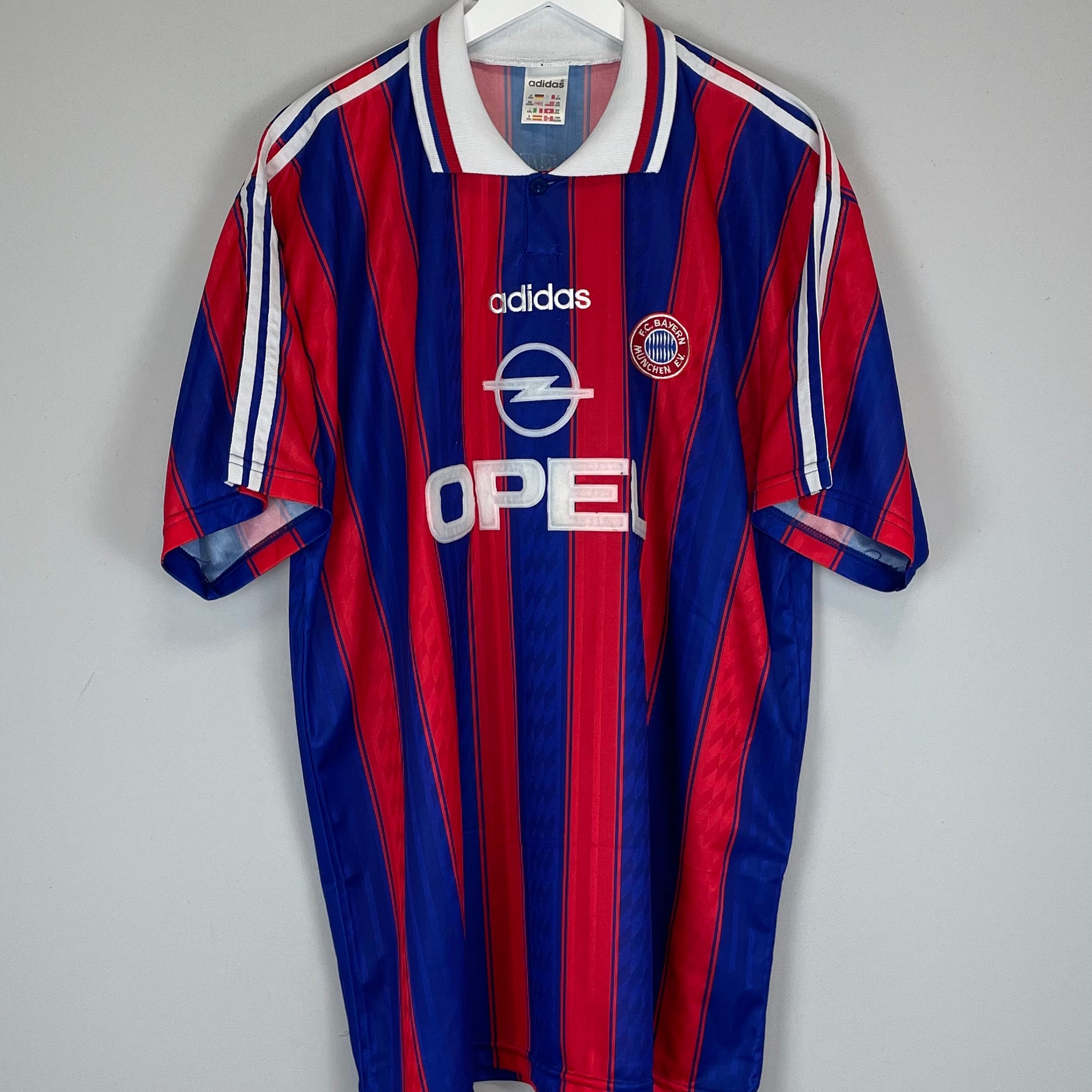 Shop 1995/97 BAYERN MUNICH HOME SHIRT (XXL) ADIDAS, classic football shirts, vintage football shirts & retro soccer jerseys at Cult Kits