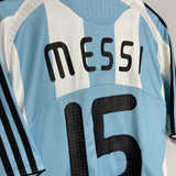 Shop 2007/09 ARGENTINA MESSI #15 HOME SHIRT (XL) ADIDAS, classic football shirts, vintage football shirts & retro soccer jerseys at Cult Kits