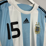 Shop 2007/09 ARGENTINA MESSI #15 HOME SHIRT (XL) ADIDAS, classic football shirts, vintage football shirts & retro soccer jerseys at Cult Kits