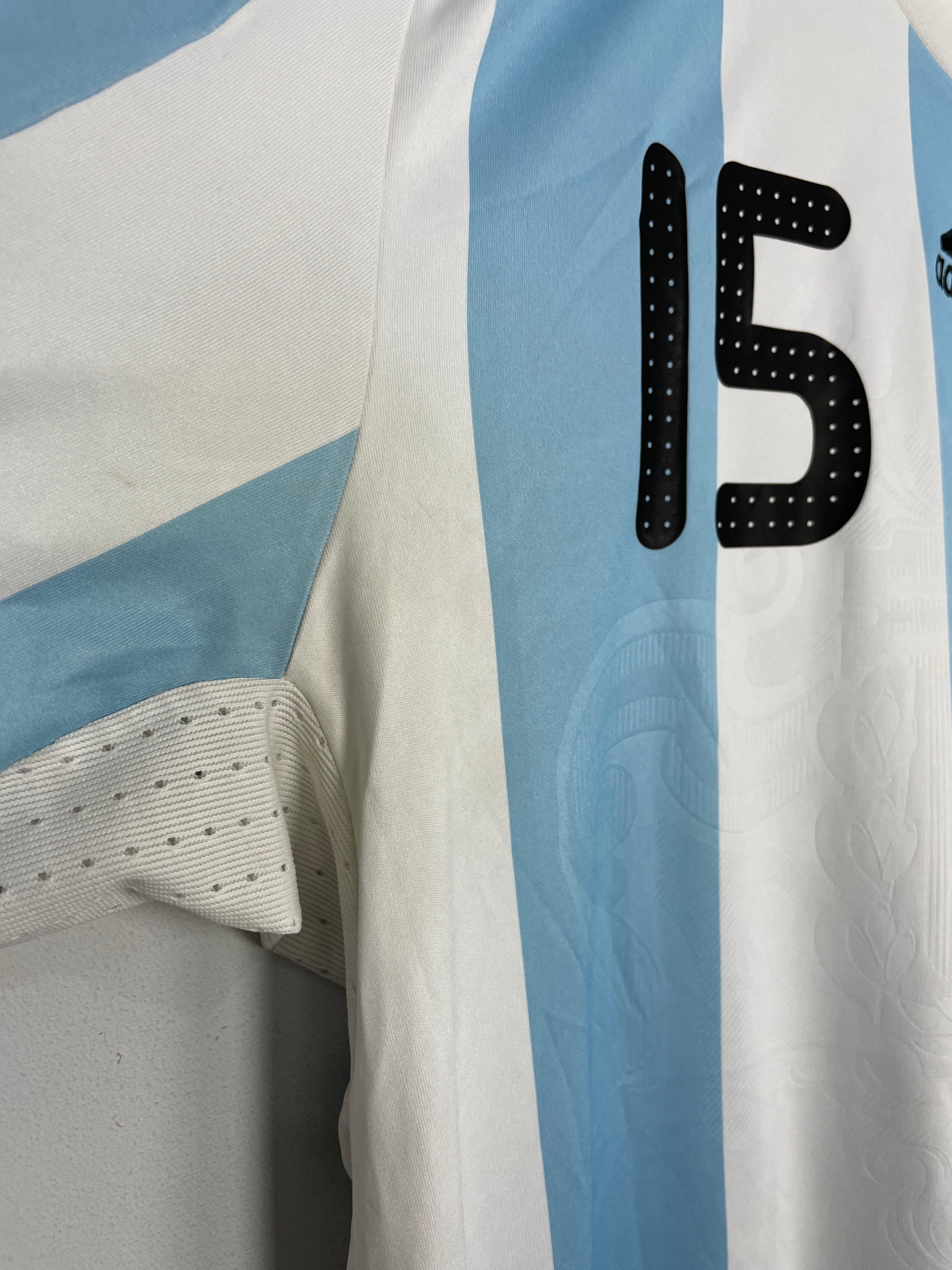 Shop 2007/09 ARGENTINA MESSI #15 HOME SHIRT (XL) ADIDAS, classic football shirts, vintage football shirts & retro soccer jerseys at Cult Kits