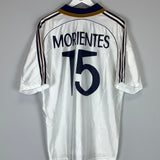 1998/00 REAL MADRID MORIENTES #15 HOME SHIRT (L) ADIDAS