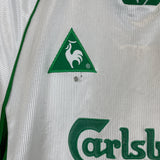 2000/01 HIBERNIAN *SIGNED* AWAY SHIRT (L.KIDS) LE COQ