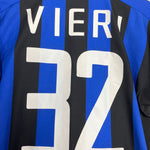 Shop 2002/03 INTER MILAN VIERI #32 HOME SHIRT (S) NIKE, classic football shirts, vintage football shirts & retro soccer jerseys at Cult Kits