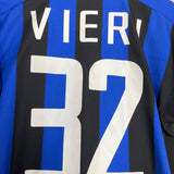 Shop 2002/03 INTER MILAN VIERI #32 HOME SHIRT (S) NIKE, classic football shirts, vintage football shirts & retro soccer jerseys at Cult Kits