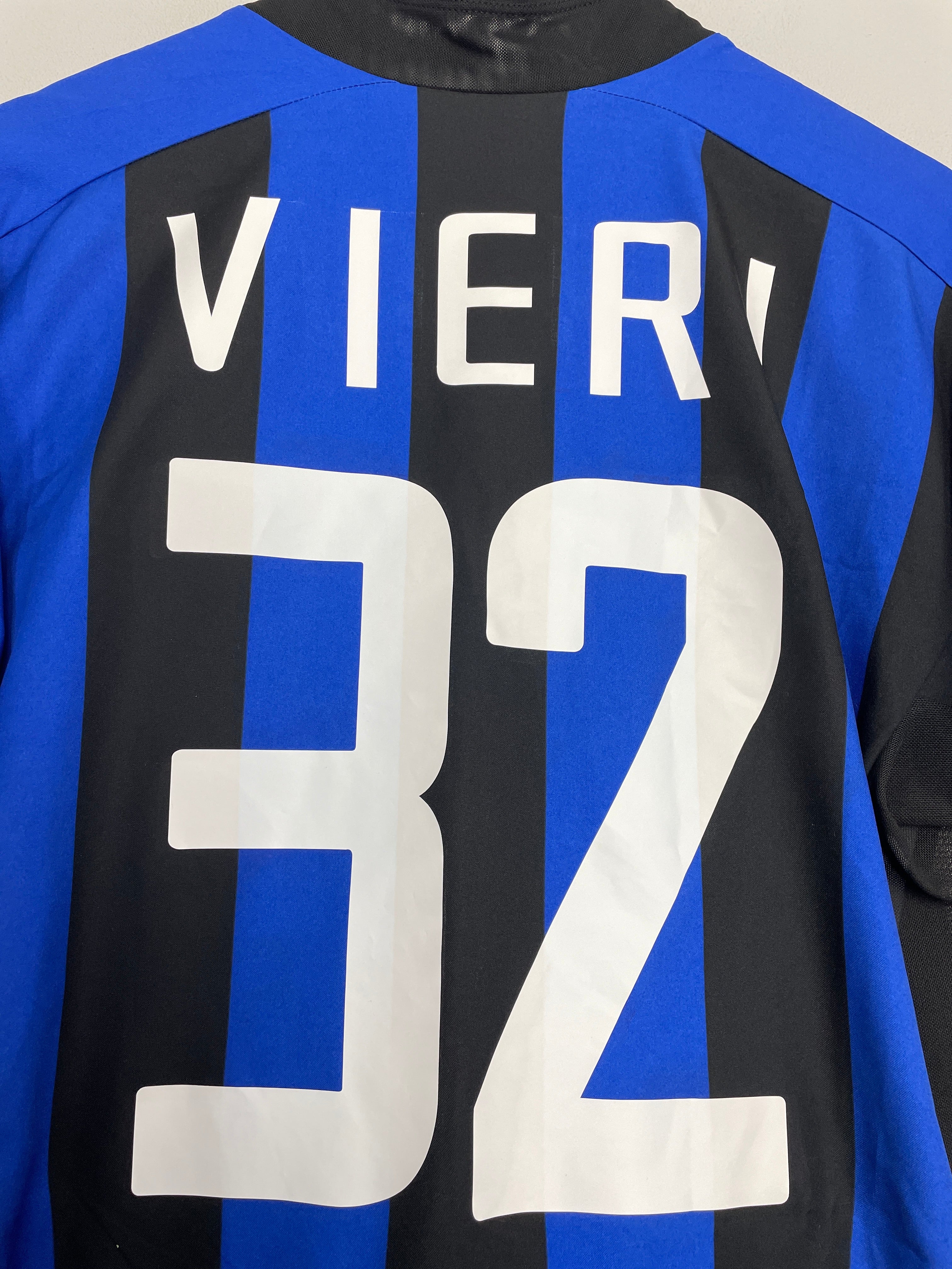 Shop 2002/03 INTER MILAN VIERI #32 HOME SHIRT (S) NIKE, classic football shirts, vintage football shirts & retro soccer jerseys at Cult Kits