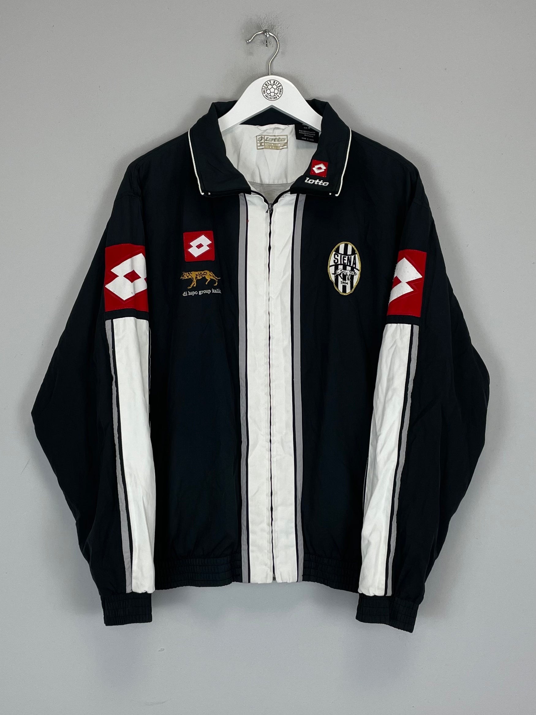 Shop 2003/04 SIENA TRACK JACKET (M) LOTTO, classic football shirts, vintage football shirts & retro soccer jerseys at Cult Kits