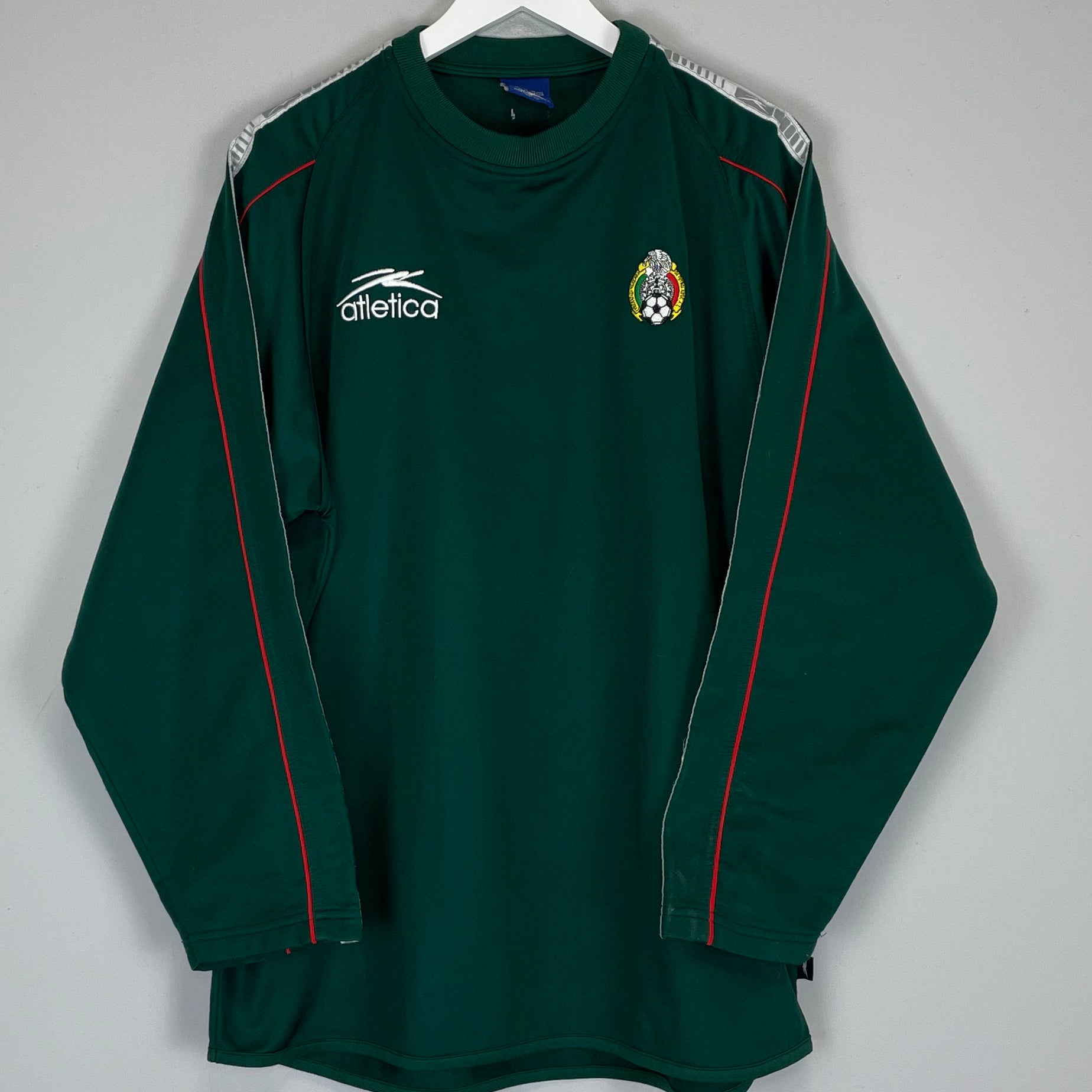 Shop 2001/02 MEXICO JUMPER (XL) ATLETICA, classic football shirts, vintage football shirts & retro soccer jerseys at Cult Kits