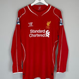 2014/15 LIVERPOOL GERRARD #8 L/S HOME SHIRT (L) NEW BALANCE