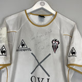 2005/06 ALBACETE SANTI #8 *SIGNED* HOME SHIRT (L) LE COQ