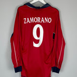 2000/03 CHILE ZAMORANO #9 L/S HOME SHIRT (L) UMBRO