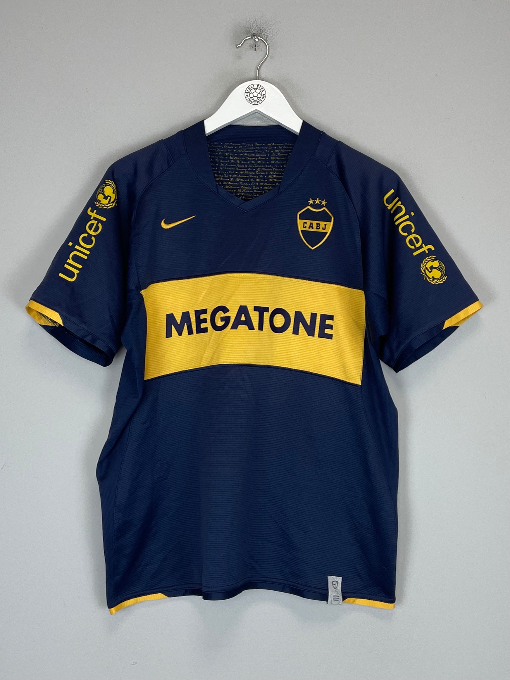 Buy 2007/08 BOCA JUNIORS ROMAN 10 HOME SHIRT (L) NIKE ~ Free worldwide shipping ~ Authentic Vintage Football Shirts from Cult Kits