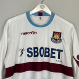 2010/11 WEST HAM L/S AWAY SHIRT (M) MACRON