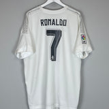 2015/16 REAL MADRID RONALDO #7 *C/L FINAL* HOME SHIRT (XXXL) ADIDAS