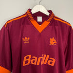 Shop 1992/94 ROMA HOME SHIRT (L) ADIDAS, classic football shirts, vintage football shirts & retro soccer jerseys at Cult Kits