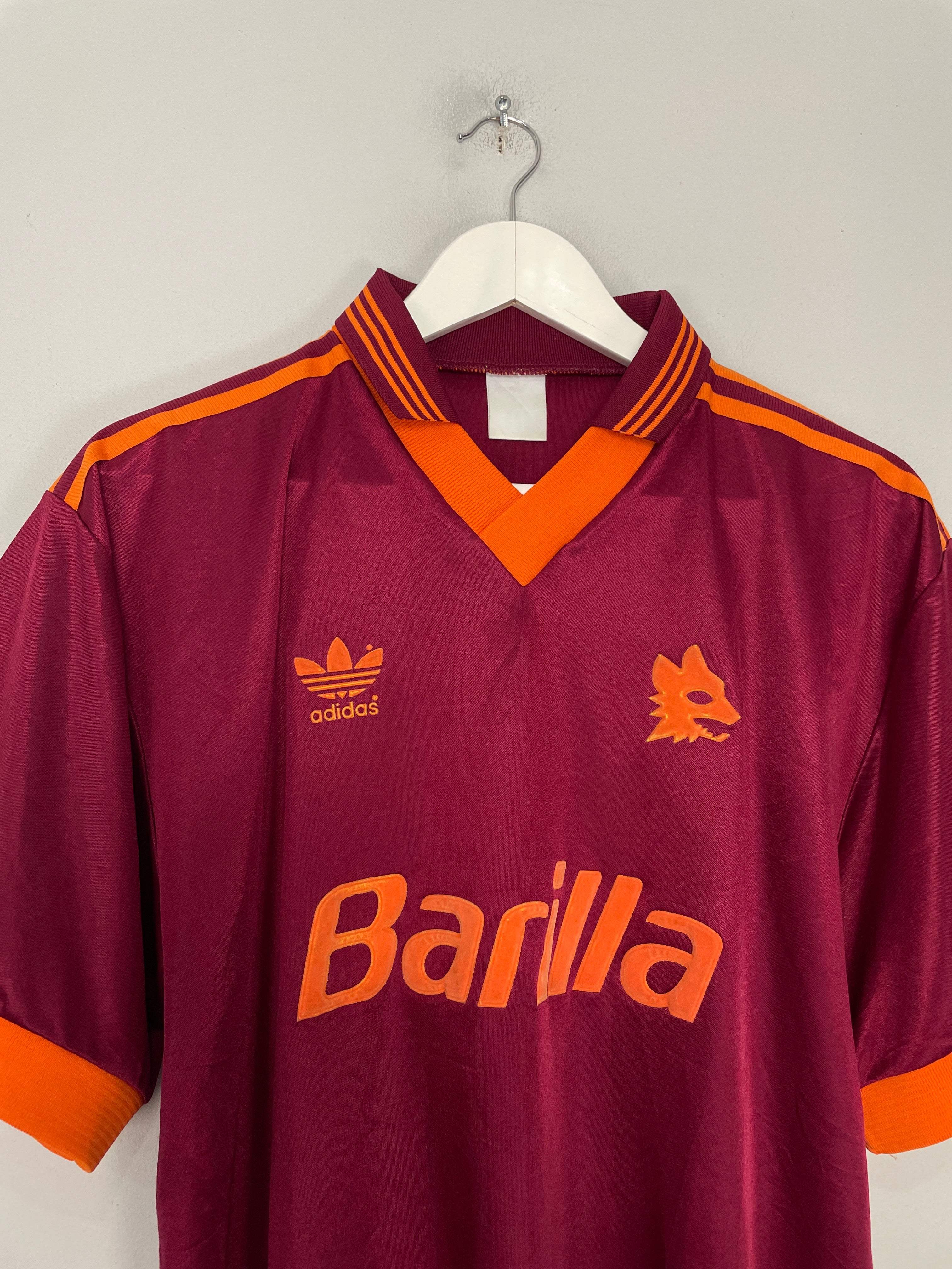 Shop 1992/94 ROMA HOME SHIRT (L) ADIDAS, classic football shirts, vintage football shirts & retro soccer jerseys at Cult Kits