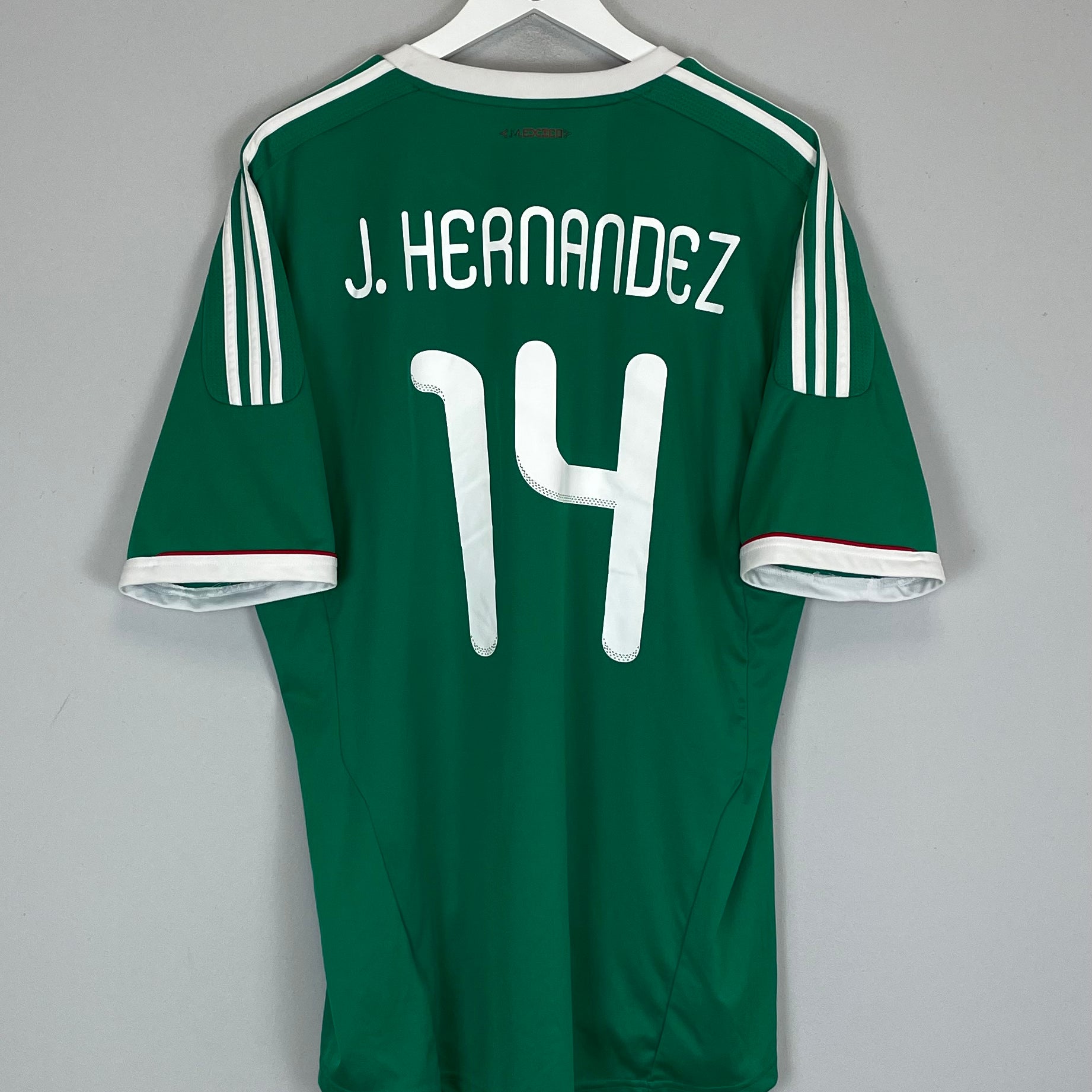 Shop 2011/13 MEXICO J.HERNANDEZ #14 HOME SHIRT (XL) ADIDAS, classic football shirts, vintage football shirts & retro soccer jerseys at Cult Kits