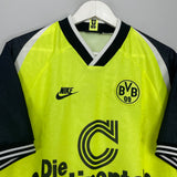 Shop 1995/96 DORTMUND HOME SHIRT (M) NIKE, classic football shirts, vintage football shirts & retro soccer jerseys at Cult Kits