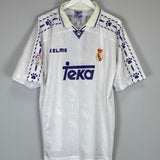 1996/97 REAL MADRID SUKER #9 HOME SHIRT (L) KELME