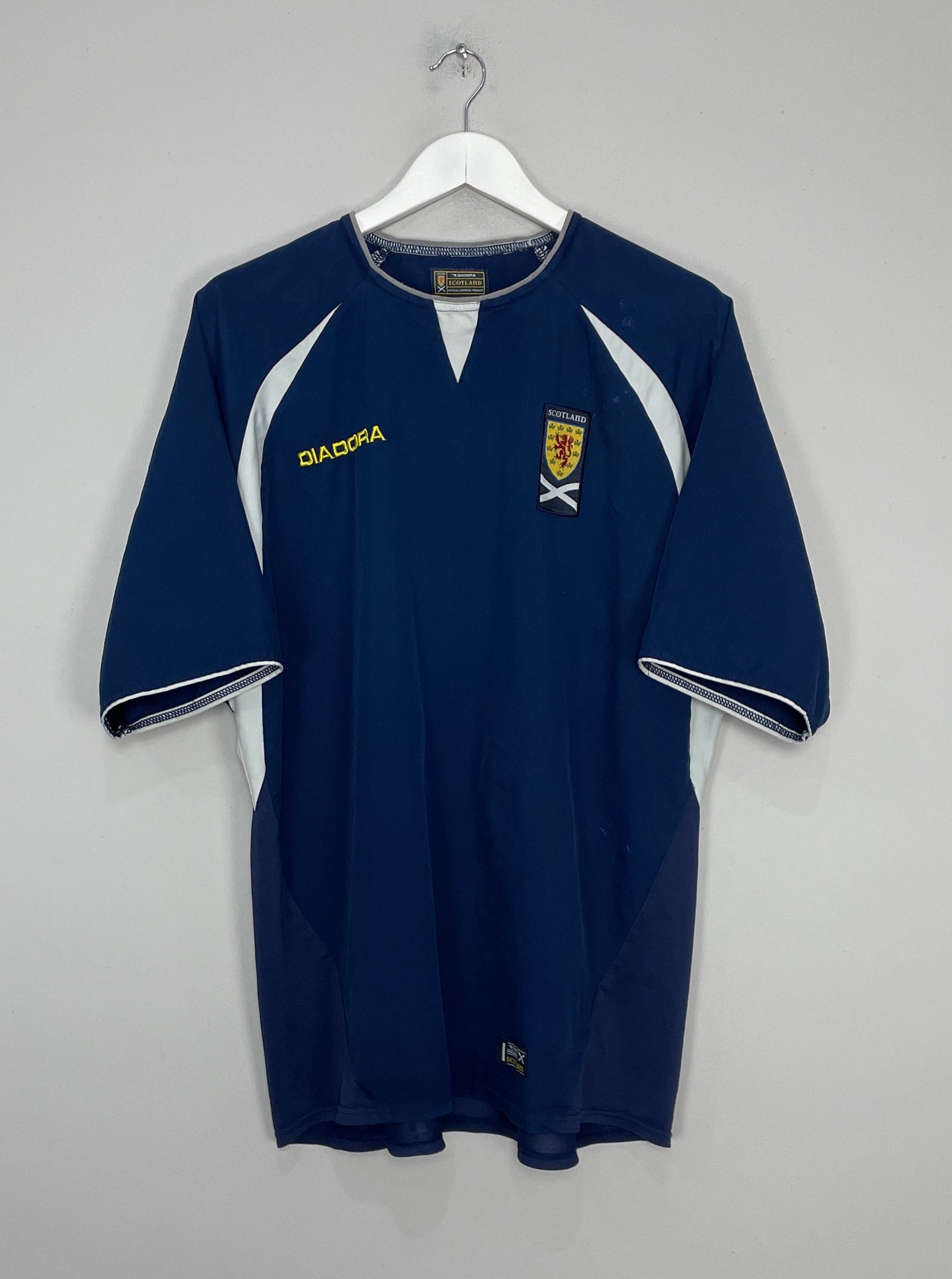 Shop 2003/05 SCOTLAND HOME SHIRT (L) DIADORA, classic football shirts, vintage football shirts & retro soccer jerseys at Cult Kits